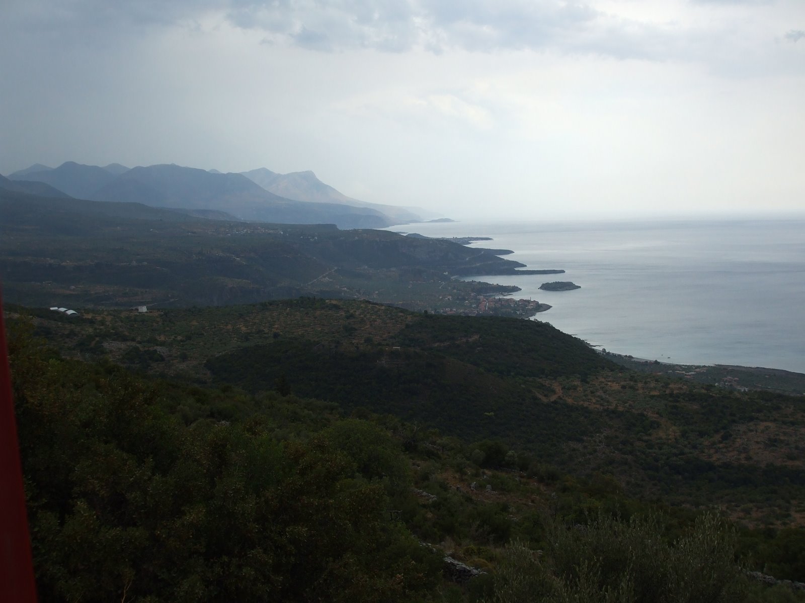 seaside towns as seen from the road